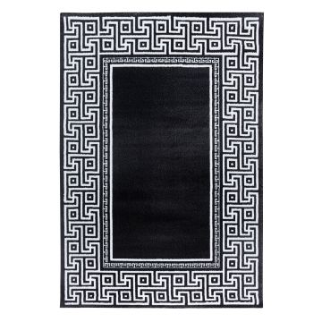 Parma Laby tappeto pelo corto rettangolo 140x200cm nero