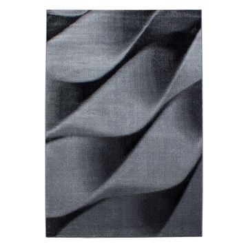 Parma Soft tappeto pelo corto rettangolo 240x340cm nero
