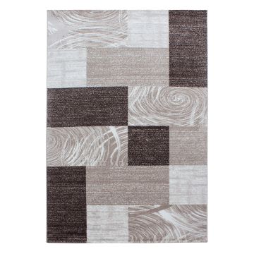 Parma Jawa tappeto pelo corto rettangolo 140x200cm marrone