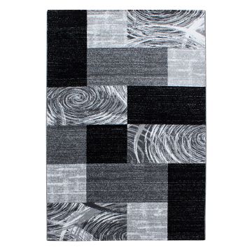 Parma Jawa tappeto pelo corto rettangolo 240x340cm nero