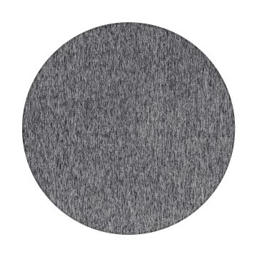 Nizza tappeto pelo corto rotonda Ø 120cm grigio