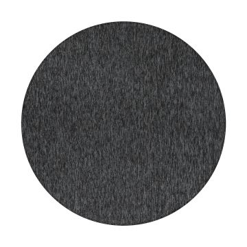 Nizza tappeto pelo corto rotonda Ø 120cm antracite