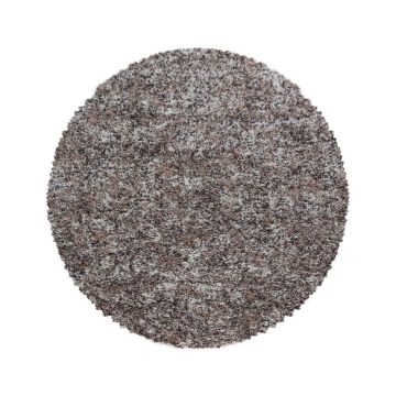Enjoy Shaggy tappeto pelo lungo rotonda Ø 120cm beige