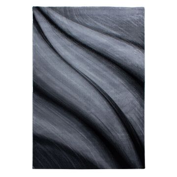 Miami Deserto tappeto pelo corto rettangolo 240x340cm nero