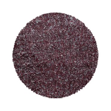 Enjoy Shaggy tappeto pelo lungo rotonda Ø 80cm rosso