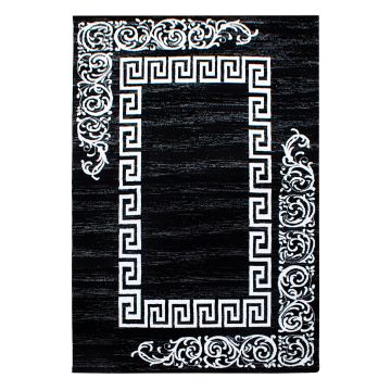 Miami Henna tappeto pelo corto rettangolo 240x340cm nero