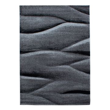 Lucca Golf tappeto pelo corto rettangolo 240x340cm nero