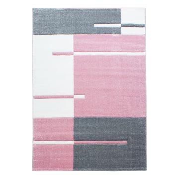 Hawaii Striscia tappeto pelo corto rettangolo 240x340cm rosa