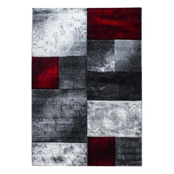 Hawaii Tetris tappeto pelo corto rettangolo 240x340cm rosso