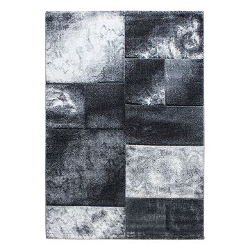Hawaii Tetris tappeto pelo corto rettangolo 240x340cm grigio
