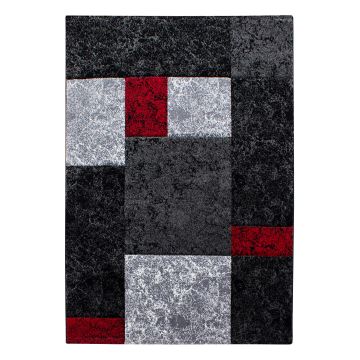 Hawaii Blocchi tappeto pelo corto rettangolo 240x340cm rosso