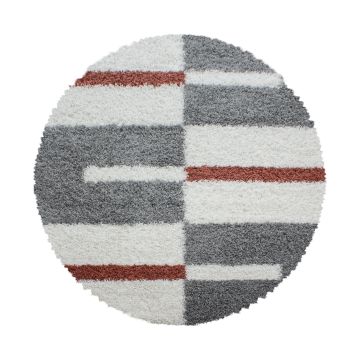 Gala Shaggy tappeto pelo lungo rotonda Ø 120cm terra