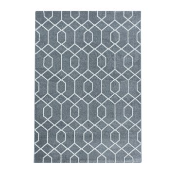 Efor Okta tappeto pelo corto rettangolo 240x340cm grigio