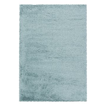 Fluffy Shaggy tappeto pelo lungo rettangolo 240x340cm blu