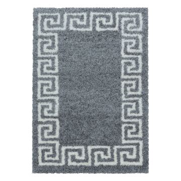 Hera Shaggy tappeto pelo lungo rettangolo 240x340cm grigio