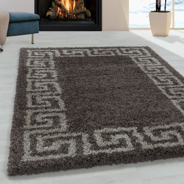 Hera Shaggy tappeto pelo lungo rettangolo 240x340cm taupe