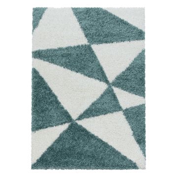 Tango Shaggy tappeto pelo lungo rettangolo 240x340cm blu