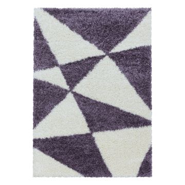Tango Shaggy tappeto pelo lungo rettangolo 240x340cm lila