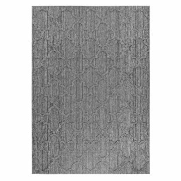 Patara Ottoman tappeto esterno pelo corto rettangolo 140x200cm grigio