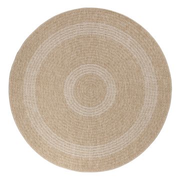 Comilla Nipu tappeto esterno rotonda Ø 160cm juta beige