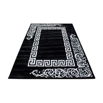 Miami Henna tappeto pelo corto rettangolo 200x290cm nero