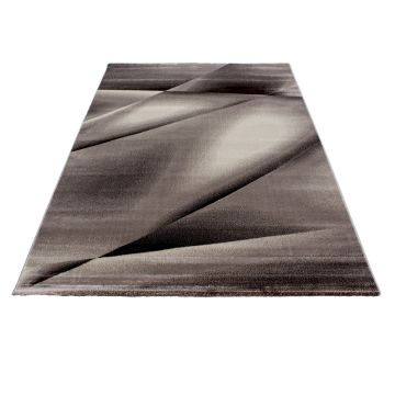 Miami Hios tappeto pelo corto rettangolo 200x290cm marrone