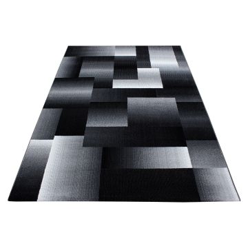 Miami Jawa tappeto pelo corto rettangolo 200x290cm nero