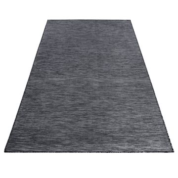 Mambo tappeto esterni tessuto piatto rettangolo 160x230cm nero