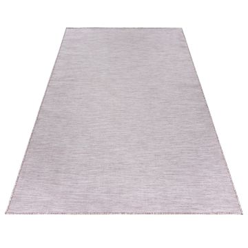 Mambo tappeto esterni tessuto piatto rettangolo 80x150cm rosa