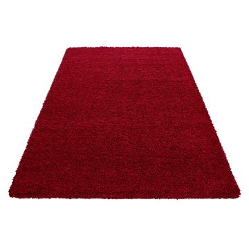 Life Shaggy tappeto pelo lungo rettangolo 60x110cm rosso