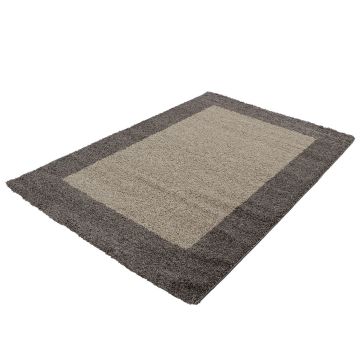 Life Shaggy Ombra tappeto pelo lungo runner 100x200cm taupe