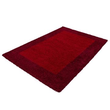 Life Shaggy Ombra tappeto pelo lungo runner 100x200cm rosso