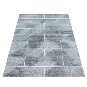 Beta Walx tappeto pelo corto rettangolo 80x150cm grigio