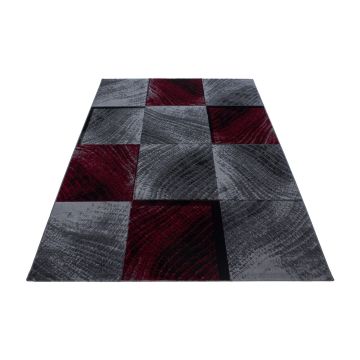 Plus Blocco tappeto pelo corto rettangolo 200x290cm rosso