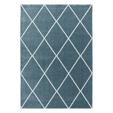 Rio Diago tappeto pelo lungo runner 80x250cm blu