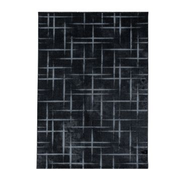 Costa Fisk tappeto pelo corto rettangolo 200x290cm nero