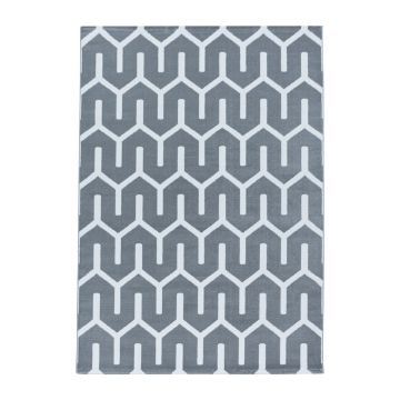 Costa Blas tappeto pelo corto rettangolo 200x290cm grigio