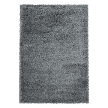 Fluffy Shaggy tappeto pelo lungo rettangolo 280x370cm grigio chiaro