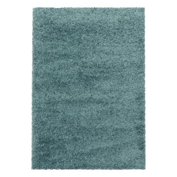 Sydney Shaggy tappeto pelo lungo rettangolo 300x400cm blu acqua