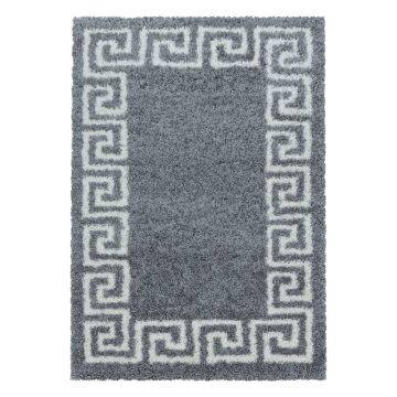 Hera Shaggy tappeto pelo lungo rettangolo 60x110cm grigio