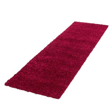 Life Shaggy tappeto pelo lungo runner 80x250cm rosso