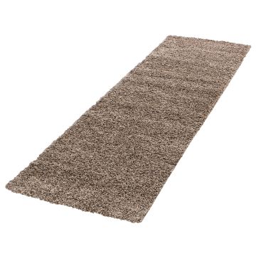 Life Shaggy tappeto pelo lungo runner 80x250cm moka