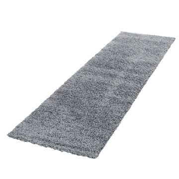 Life Shaggy tappeto pelo lungo runner 80x250cm grigio chiaro