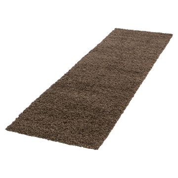 Life Shaggy tappeto pelo lungo runner 80x250cm marrone