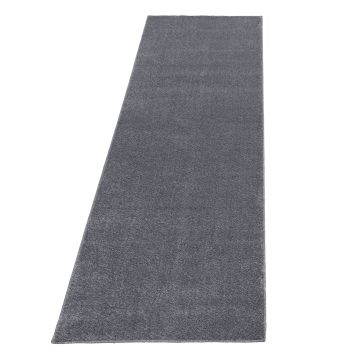 Ata tappeto pelo corto runner 80x250cm grigio chiaro