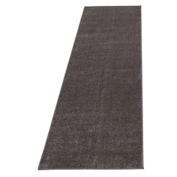 Ata tappeto pelo corto runner 80x250cm moka