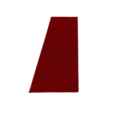 Ata tappeto pelo corto runner 80x250cm rosso