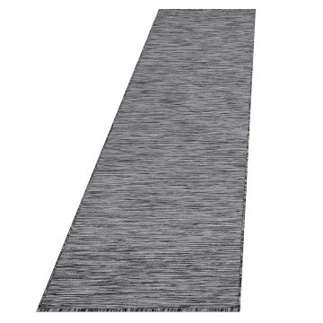 Mambo tappeto esterni tessuto piatto runner 67x230cm antracite