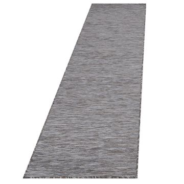 Mambo tappeto esterni tessuto piatto runner 80x250cm taupe