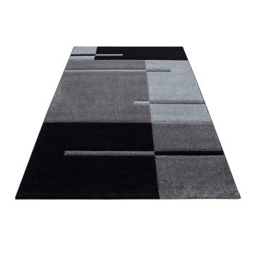 Hawaii Striscia tappeto pelo corto rettangolo 80x150cm grigio